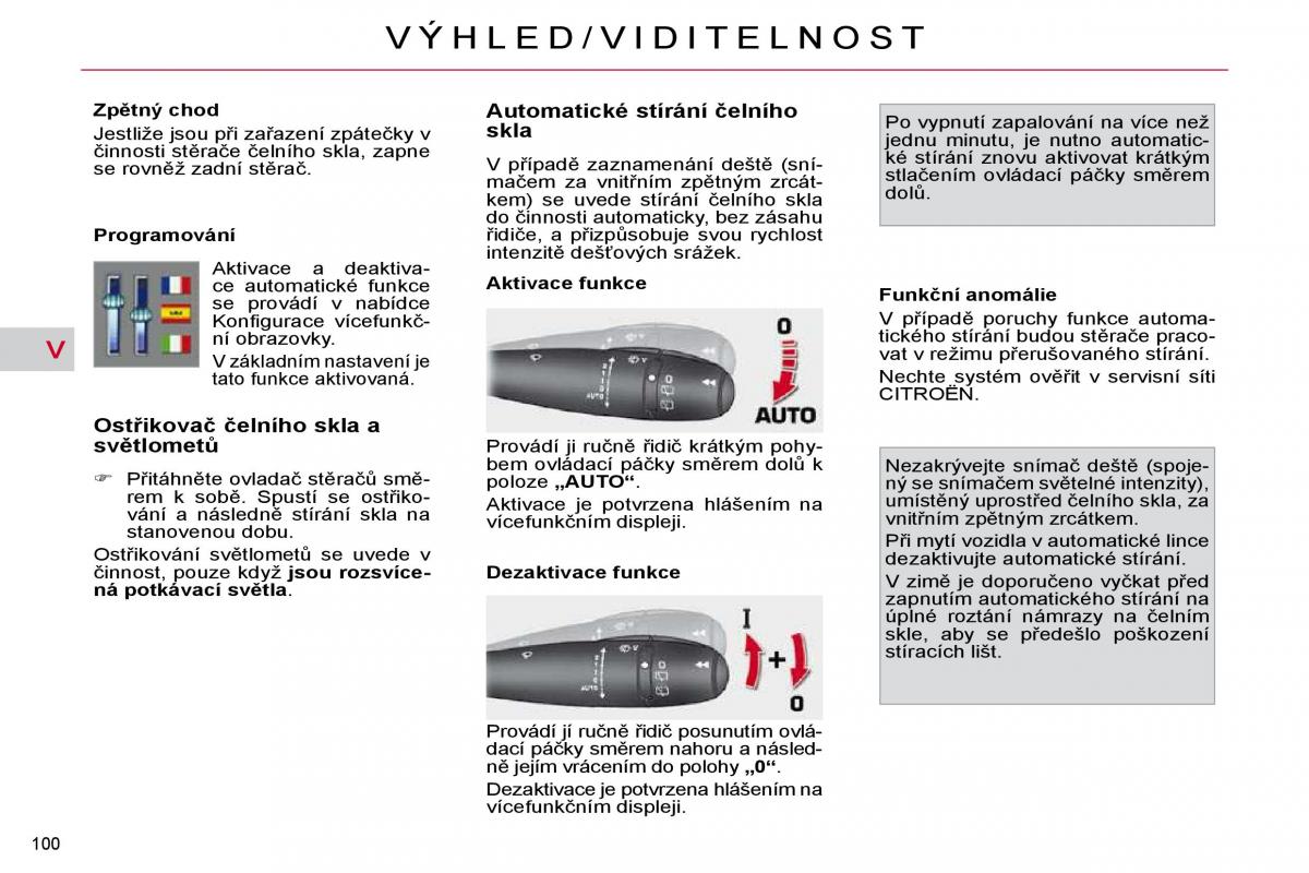 Citroen C4 Picasso I 1 owners manual navod k obsludze / page 109