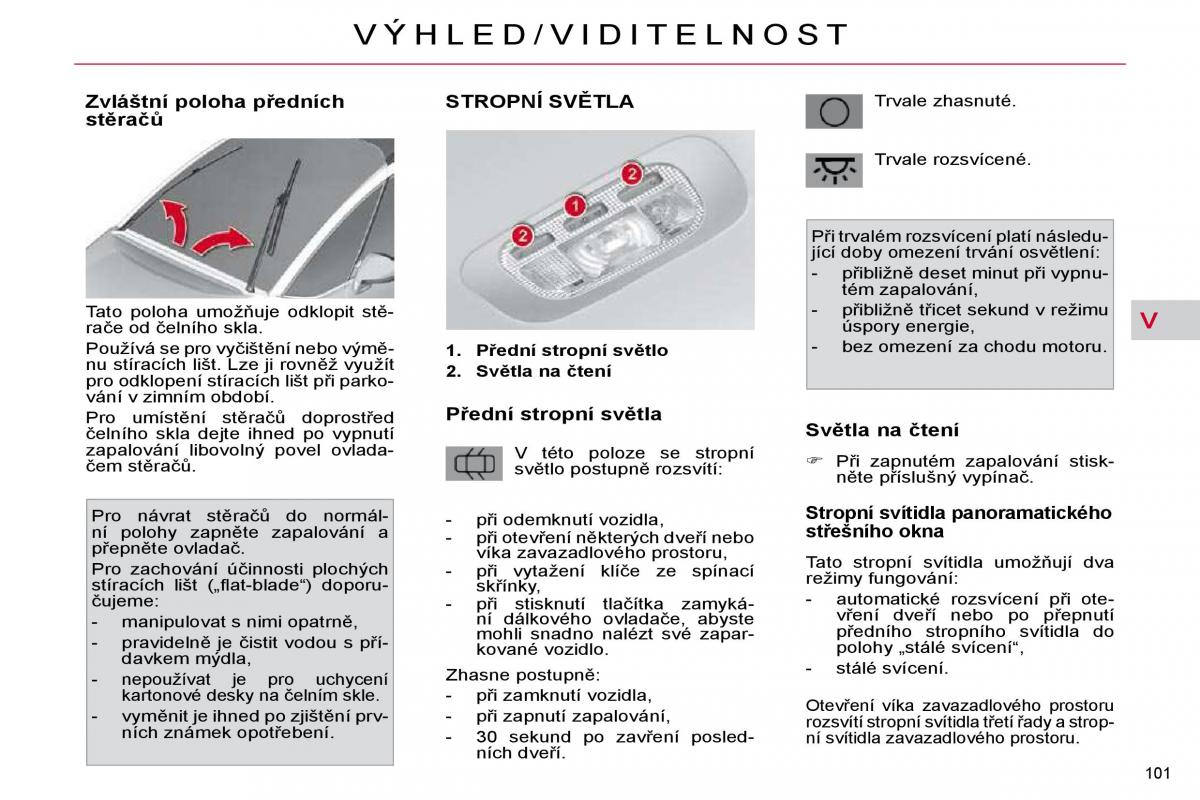 Citroen C4 Picasso I 1 owners manual navod k obsludze / page 110