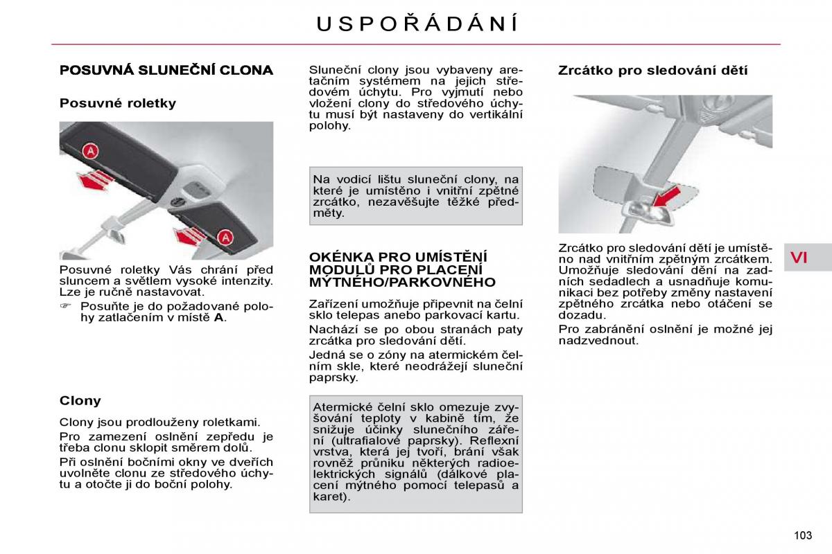 Citroen C4 Picasso I 1 owners manual navod k obsludze / page 114