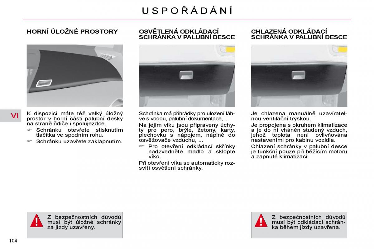 Citroen C4 Picasso I 1 owners manual navod k obsludze / page 115