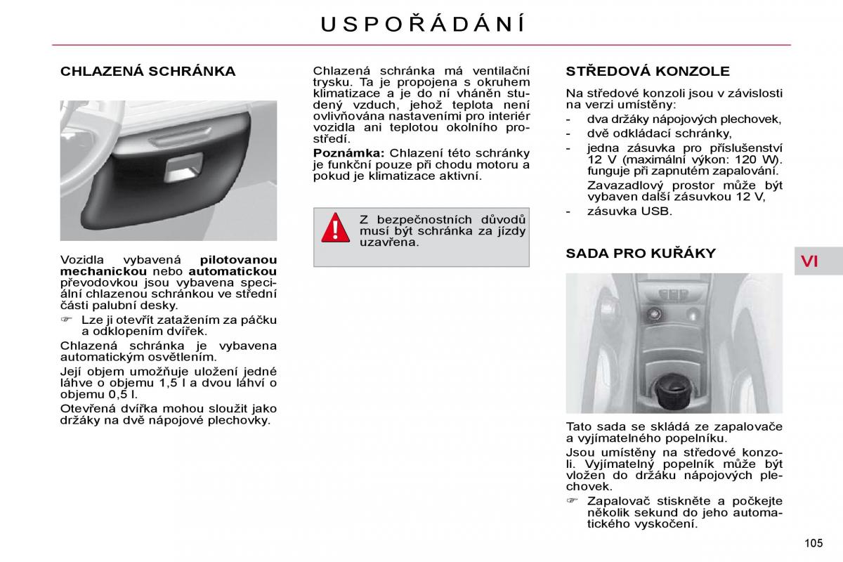 Citroen C4 Picasso I 1 owners manual navod k obsludze / page 116