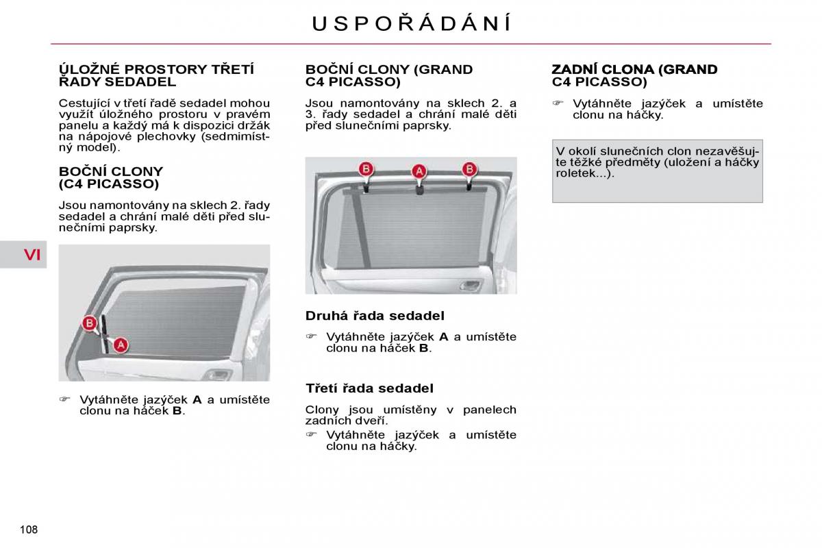 Citroen C4 Picasso I 1 owners manual navod k obsludze / page 119