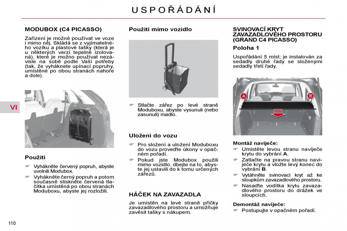 Citroen C4 Picasso I 1 owners manual navod k obsludze / page 127