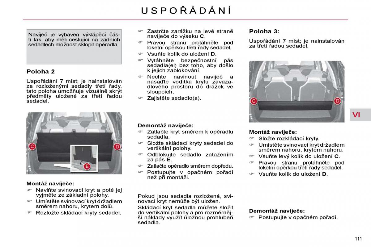 Citroen C4 Picasso I 1 owners manual navod k obsludze / page 128