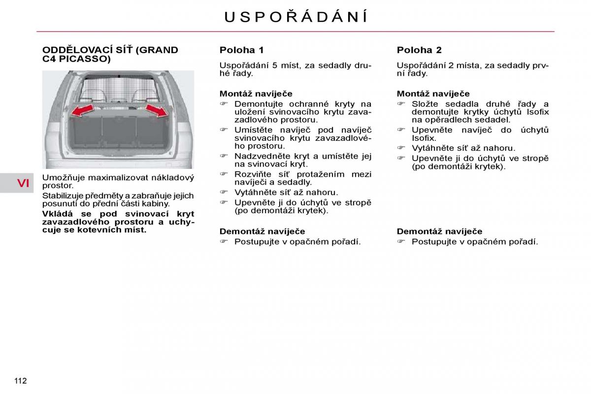 Citroen C4 Picasso I 1 owners manual navod k obsludze / page 129