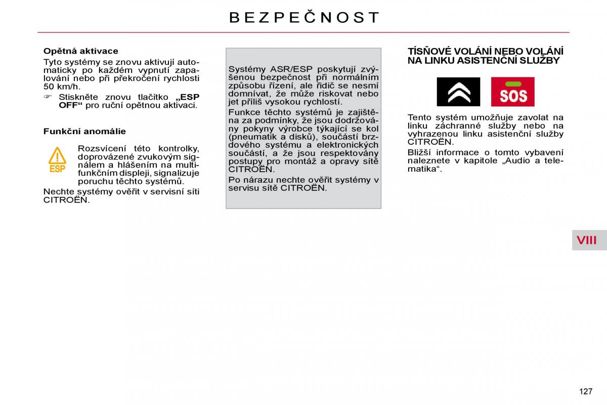 Citroen C4 Picasso I 1 owners manual navod k obsludze / page 152