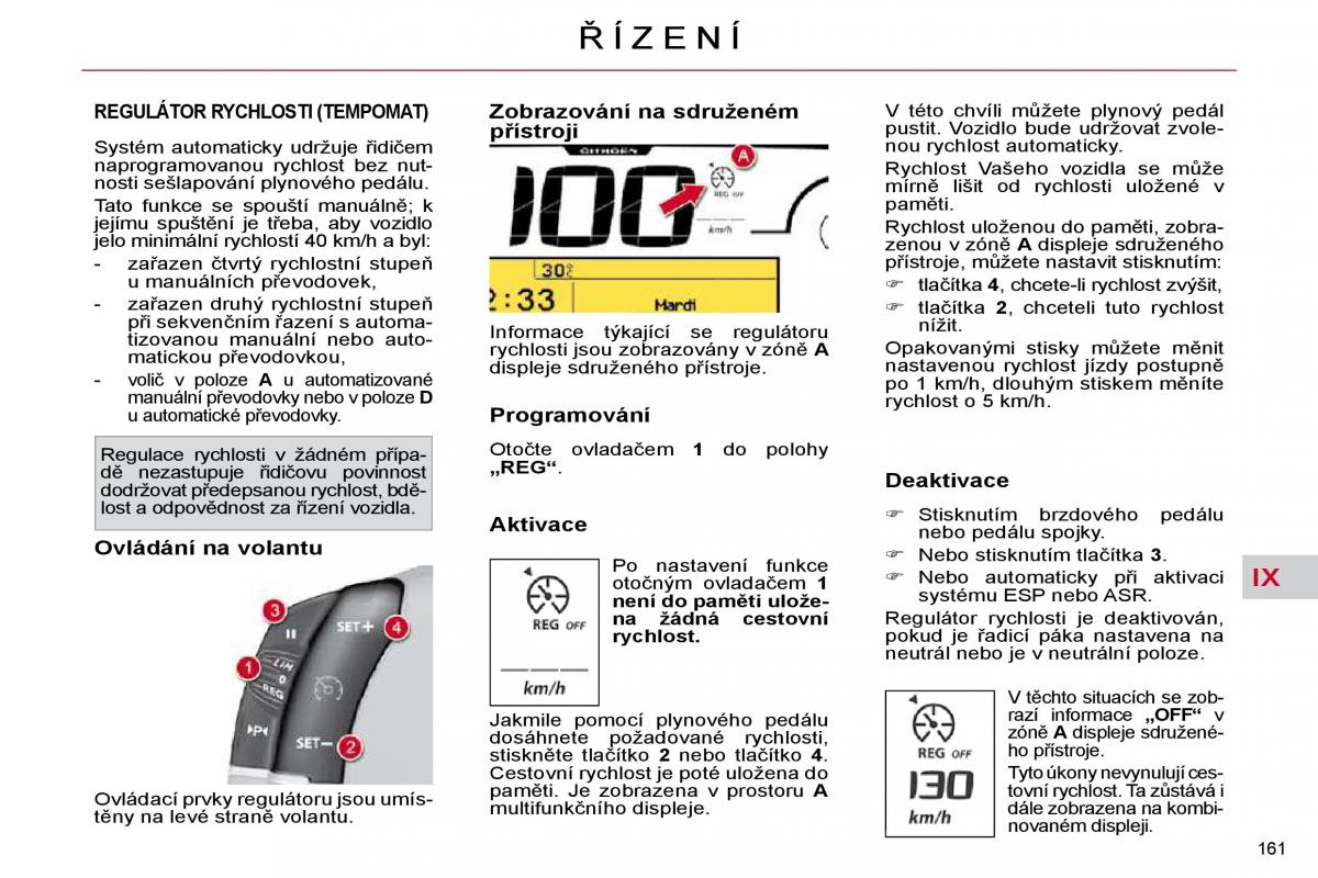 Citroen C4 Picasso I 1 owners manual navod k obsludze / page 187