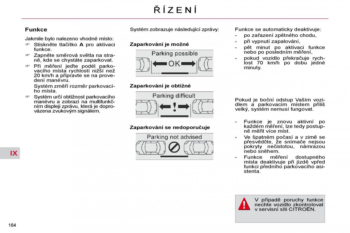 Citroen C4 Picasso I 1 owners manual navod k obsludze / page 190