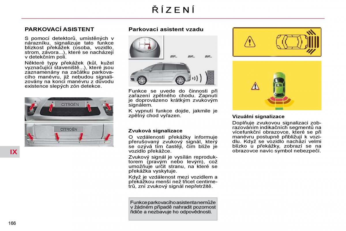 Citroen C4 Picasso I 1 owners manual navod k obsludze / page 192