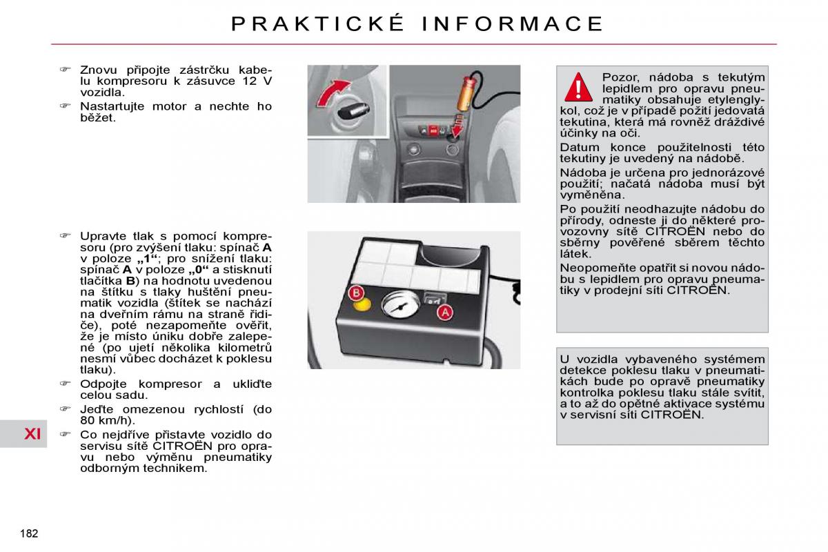 Citroen C4 Picasso I 1 owners manual navod k obsludze / page 207