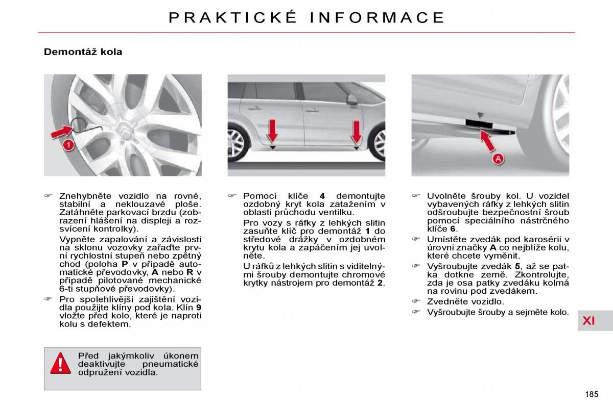 Citroen C4 Picasso I 1 owners manual navod k obsludze / page 210