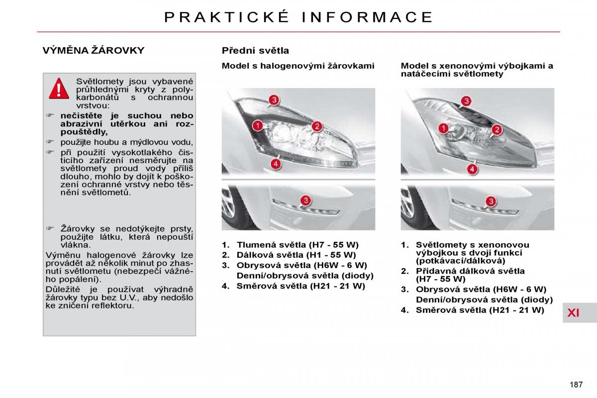 Citroen C4 Picasso I 1 owners manual navod k obsludze / page 213