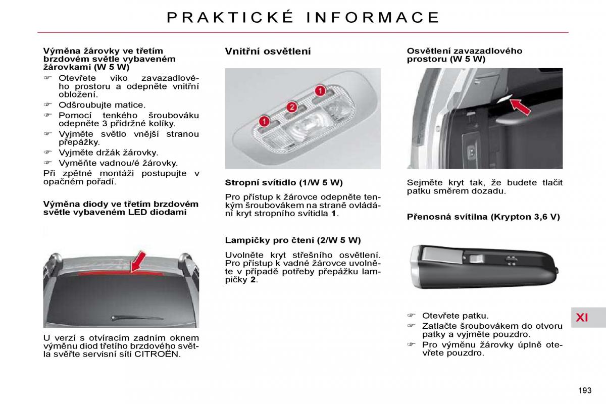 Citroen C4 Picasso I 1 owners manual navod k obsludze / page 219