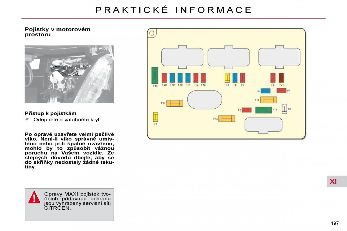 Citroen C4 Picasso I 1 owners manual navod k obsludze / page 225