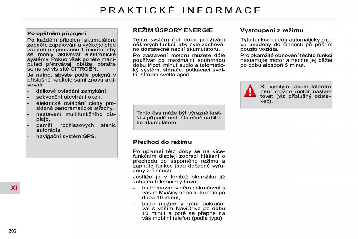 Citroen C4 Picasso I 1 owners manual navod k obsludze / page 230