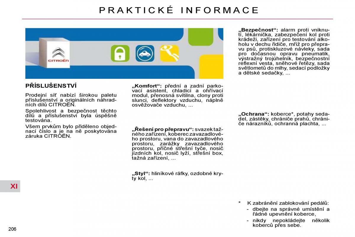 Citroen C4 Picasso I 1 owners manual navod k obsludze / page 235