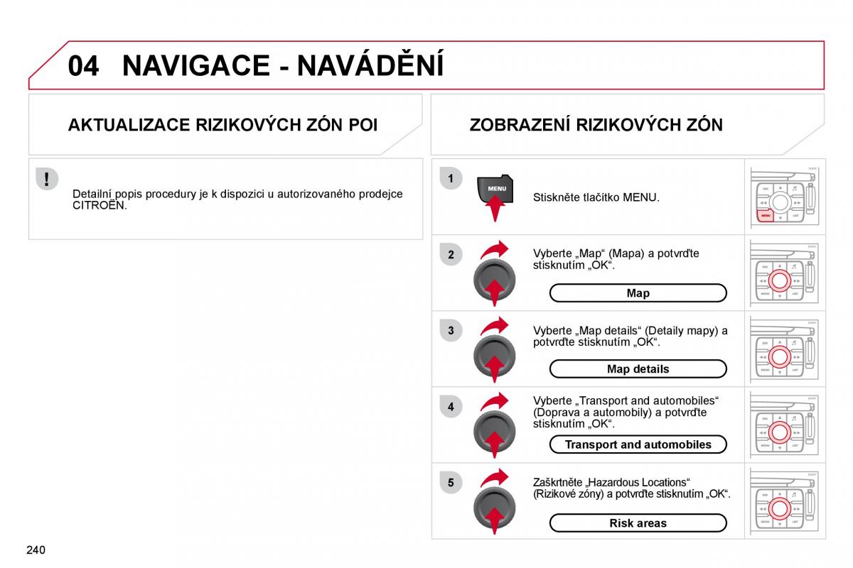 Citroen C4 Picasso I 1 owners manual navod k obsludze / page 266