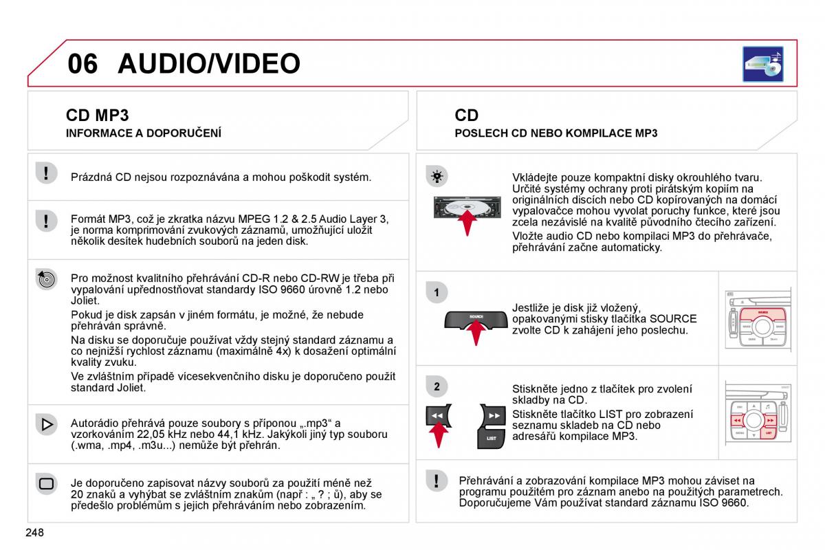 Citroen C4 Picasso I 1 owners manual navod k obsludze / page 274