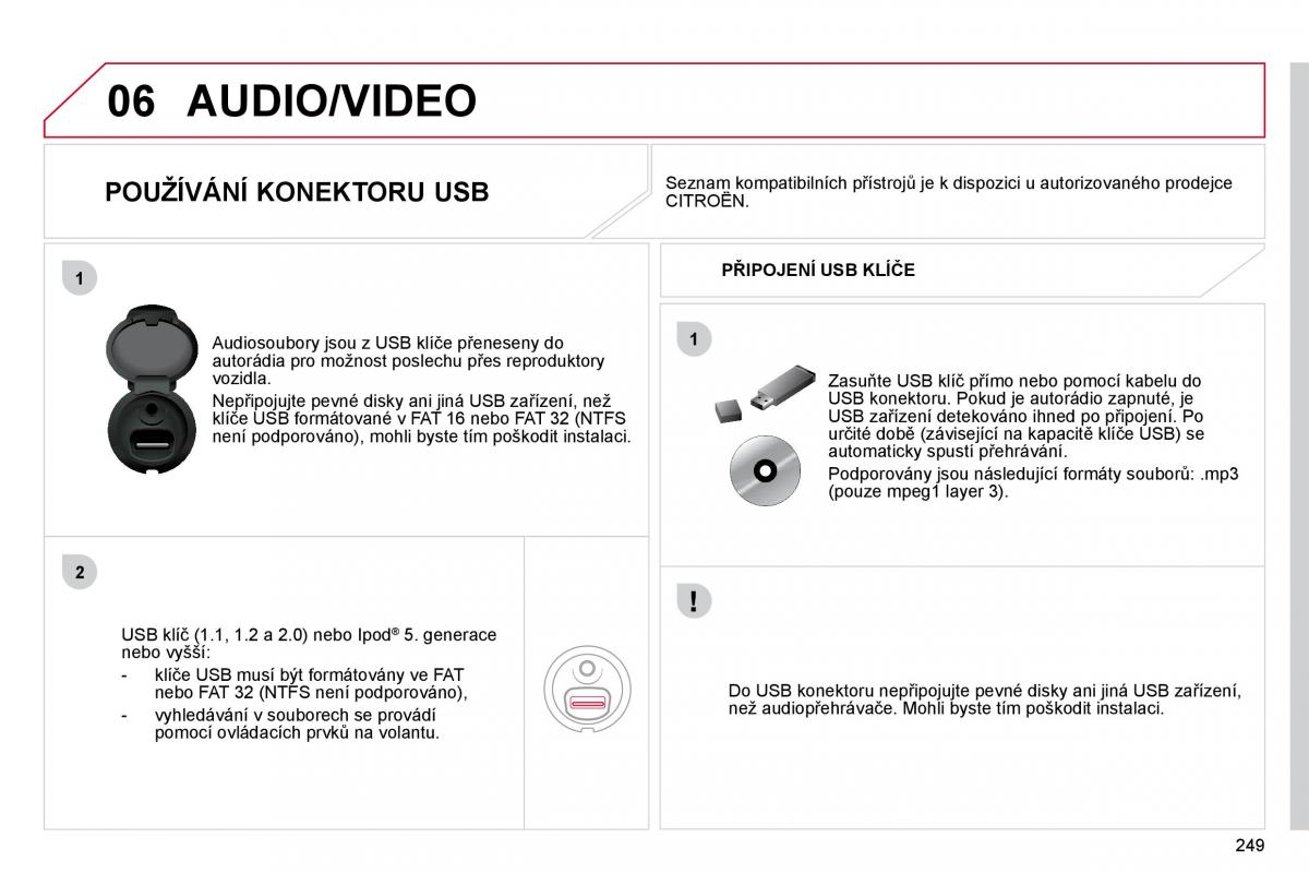 Citroen C4 Picasso I 1 owners manual navod k obsludze / page 275