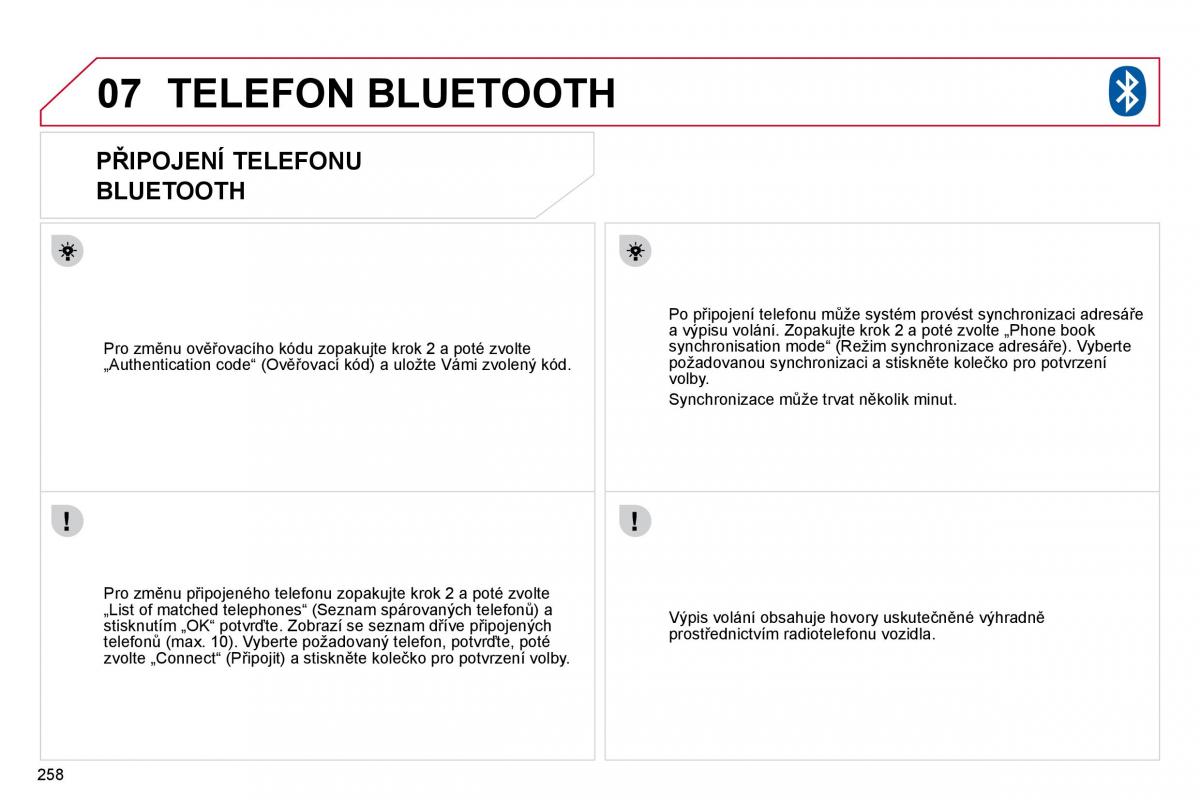 Citroen C4 Picasso I 1 owners manual navod k obsludze / page 284