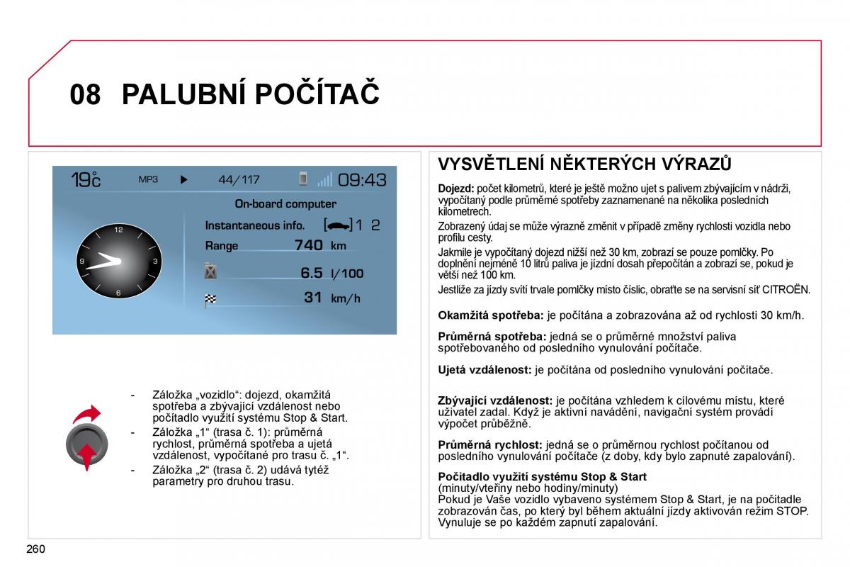 Citroen C4 Picasso I 1 owners manual navod k obsludze / page 286