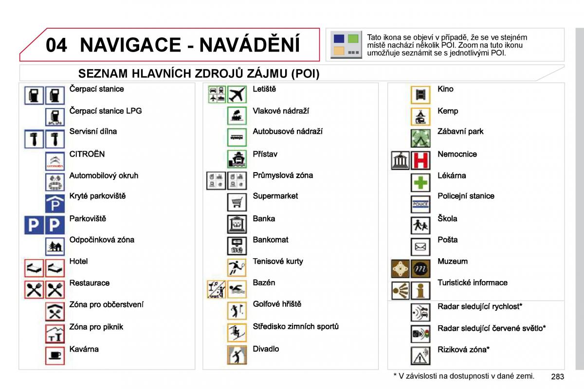 Citroen C4 Picasso I 1 owners manual navod k obsludze / page 308