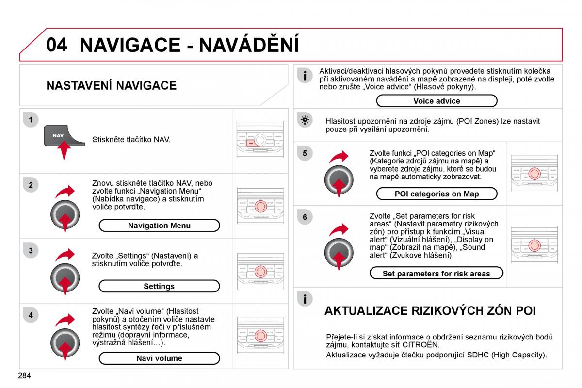 Citroen C4 Picasso I 1 owners manual navod k obsludze / page 309