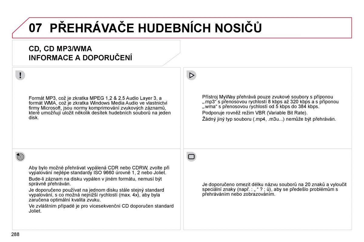 Citroen C4 Picasso I 1 owners manual navod k obsludze / page 313