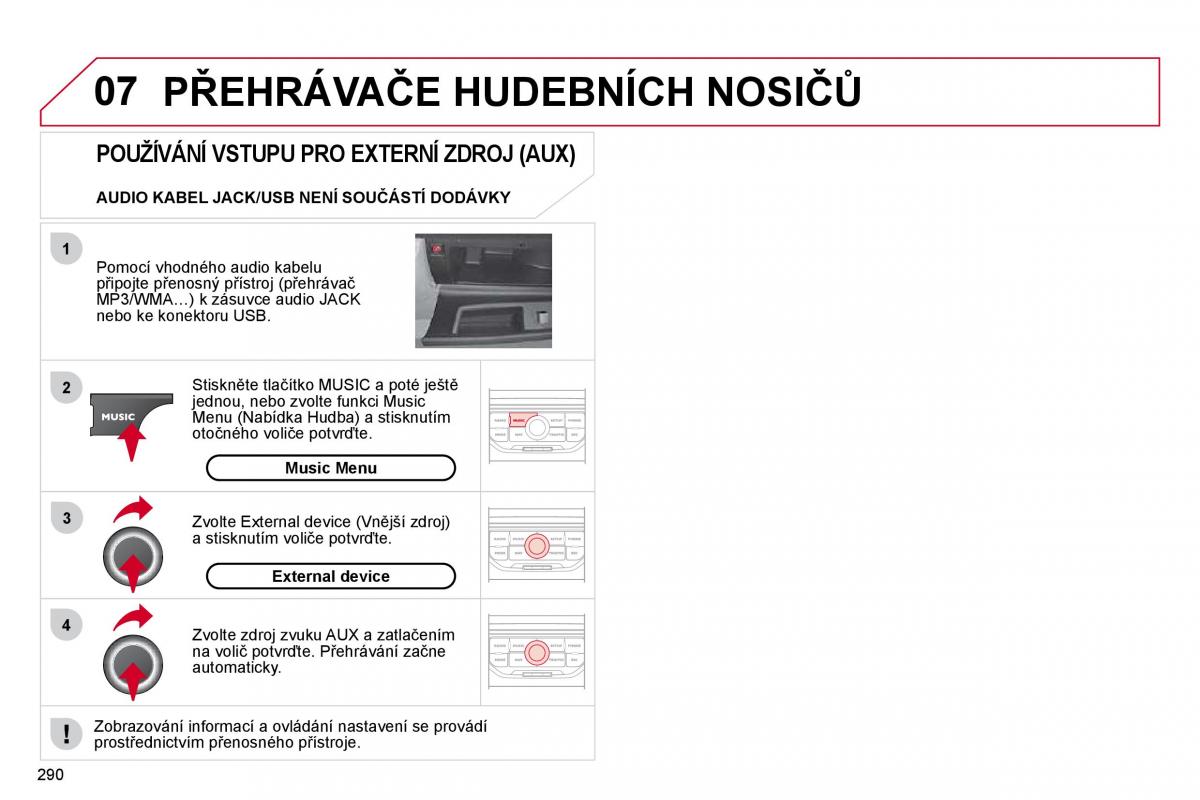 Citroen C4 Picasso I 1 owners manual navod k obsludze / page 315