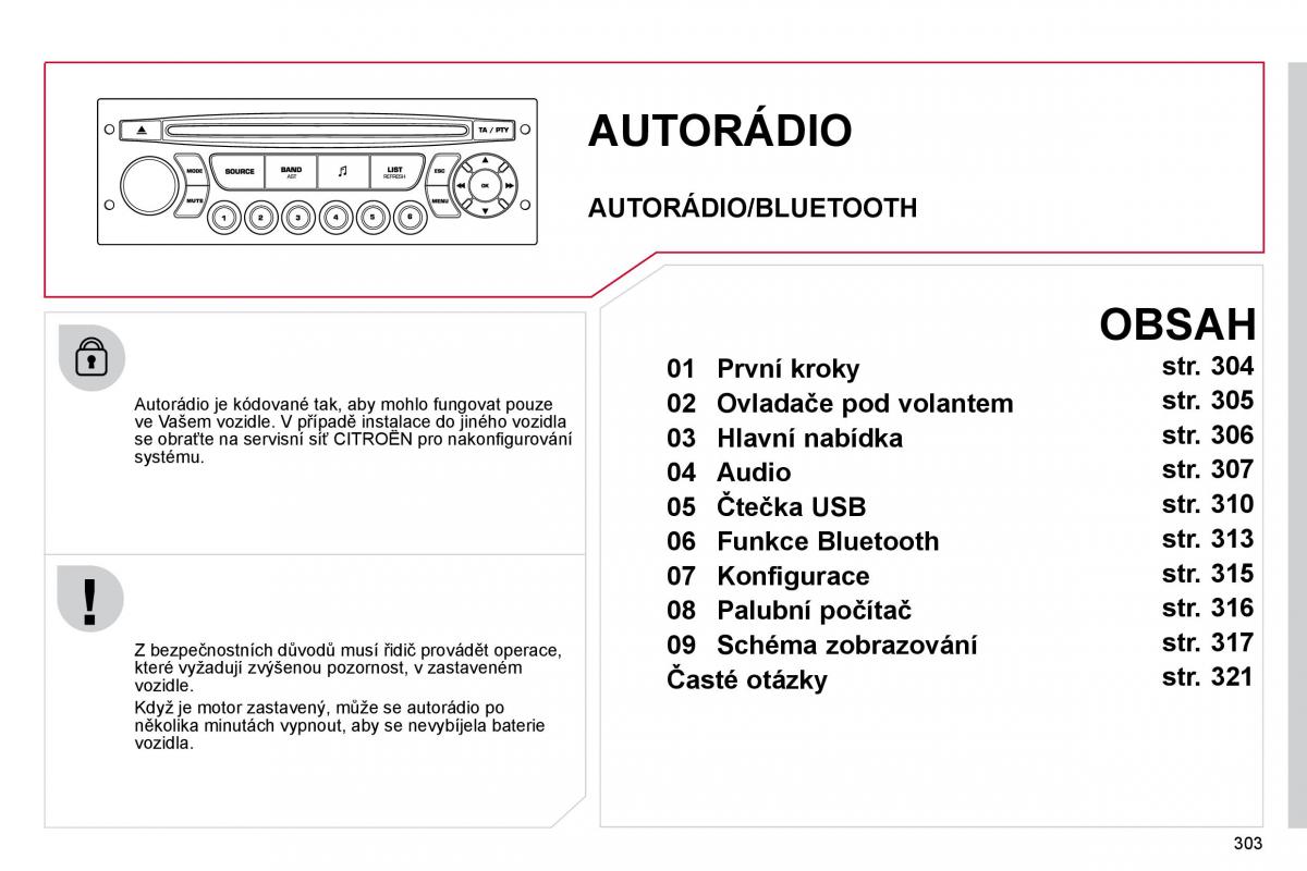 Citroen C4 Picasso I 1 owners manual navod k obsludze / page 328