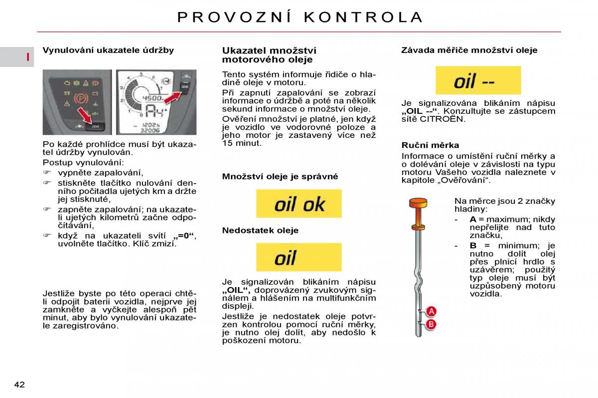 Citroen C4 Picasso I 1 owners manual navod k obsludze / page 38