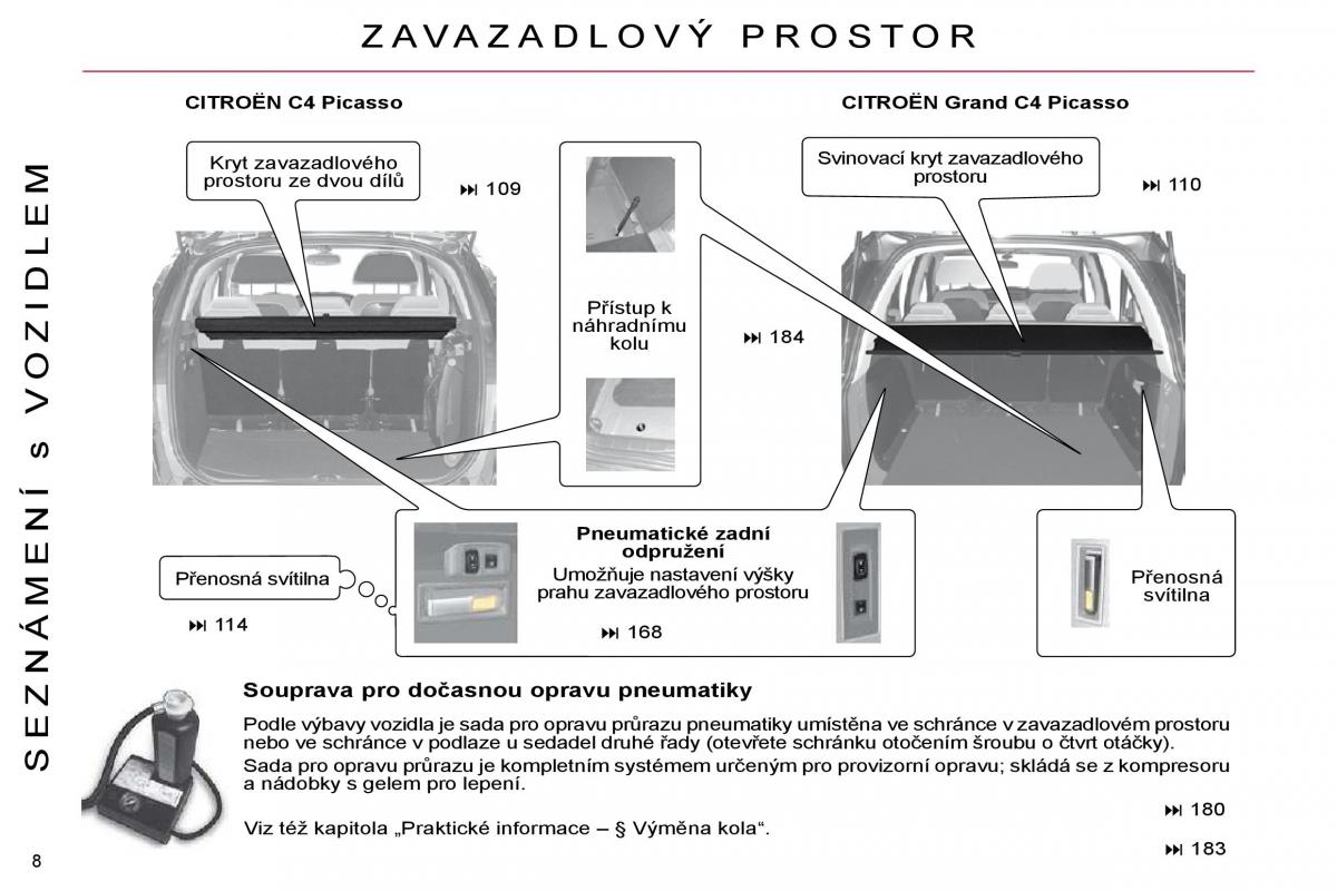 Citroen C4 Picasso I 1 owners manual navod k obsludze / page 5