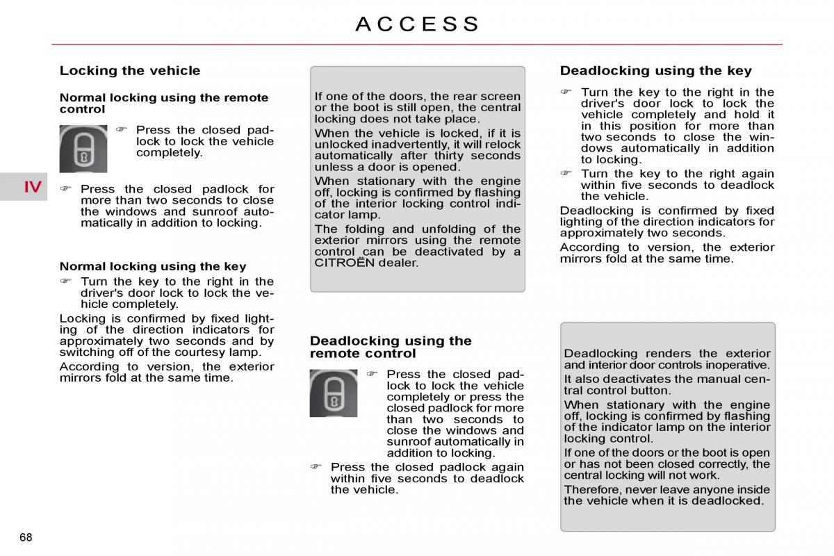 Citroen C5 II 2 owners manual / page 72