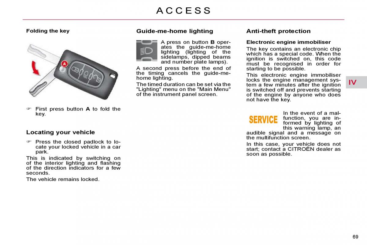 Citroen C5 II 2 owners manual / page 73