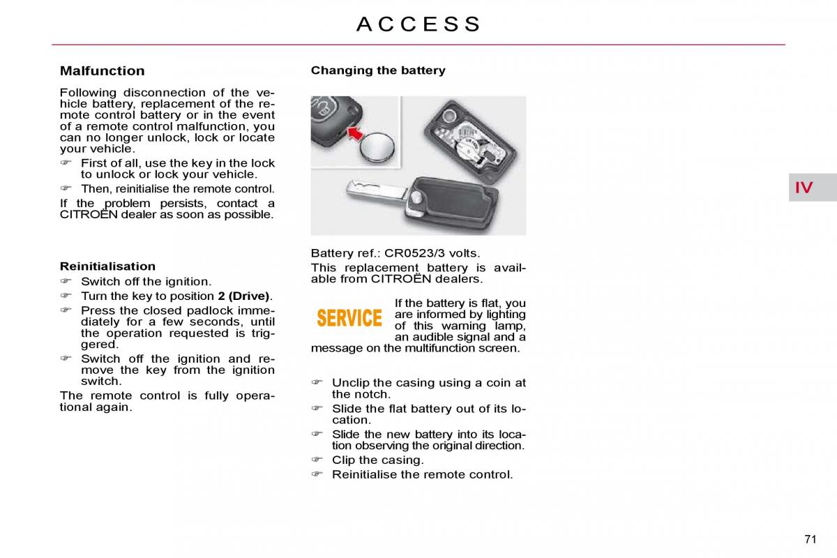 Citroen C5 II 2 owners manual / page 75