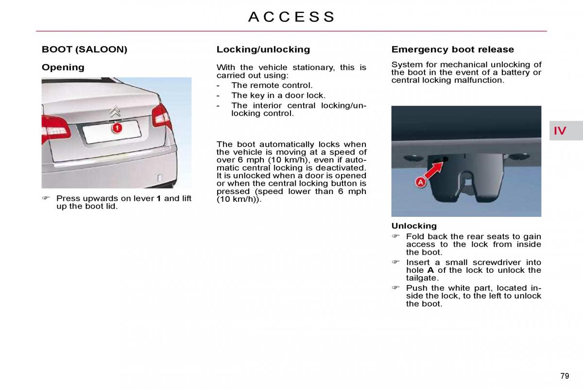 Citroen C5 II 2 owners manual / page 85