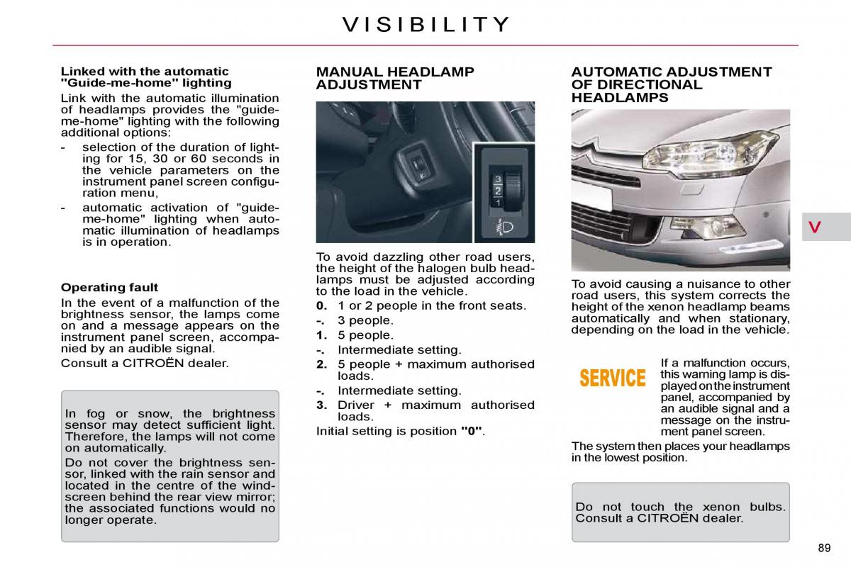 Citroen C5 II 2 owners manual / page 95