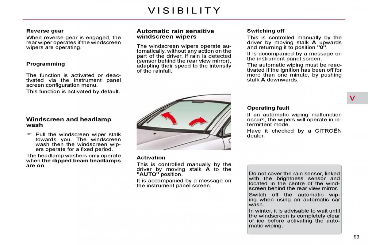 Citroen C5 II 2 owners manual / page 102