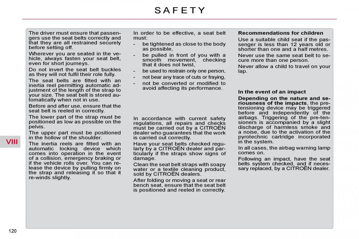 Citroen C5 II 2 owners manual / page 140