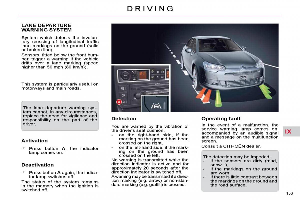 Citroen C5 II 2 owners manual / page 174