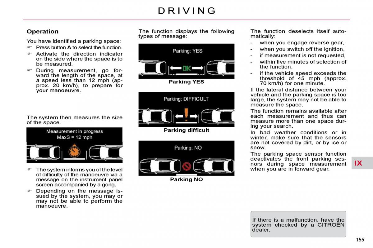 Citroen C5 II 2 owners manual / page 176