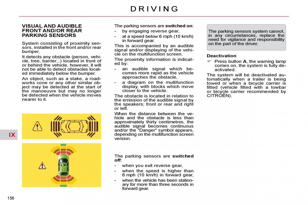 Citroen C5 II 2 owners manual / page 177