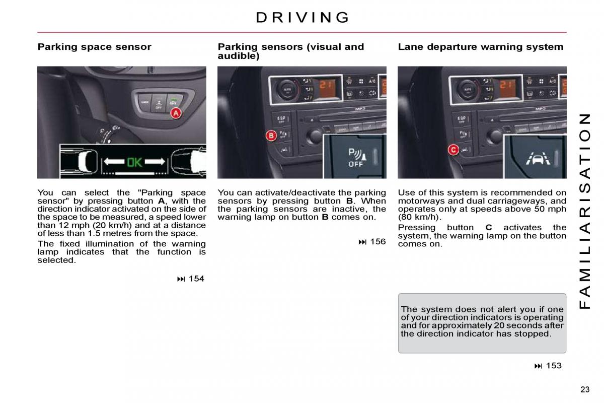 Citroen C5 II 2 owners manual / page 20