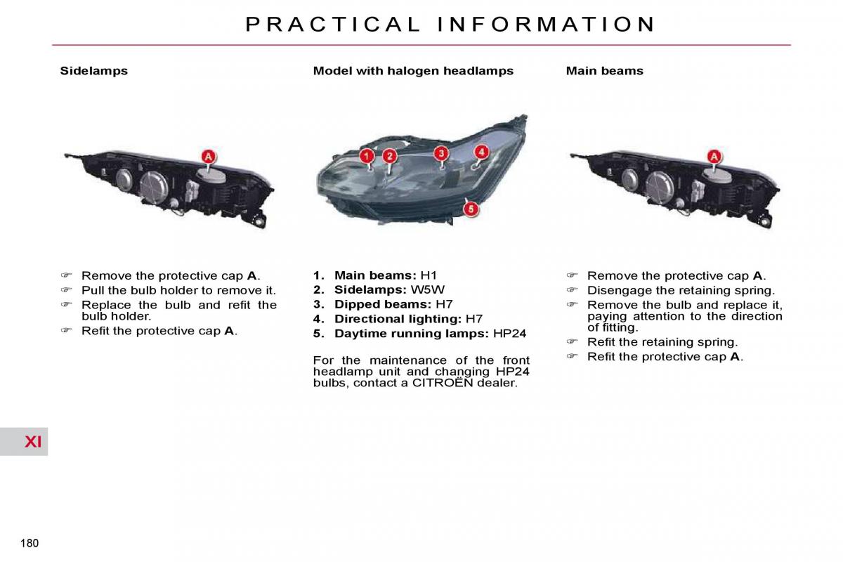 Citroen C5 II 2 owners manual / page 202