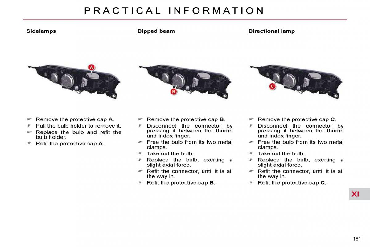 Citroen C5 II 2 owners manual / page 203