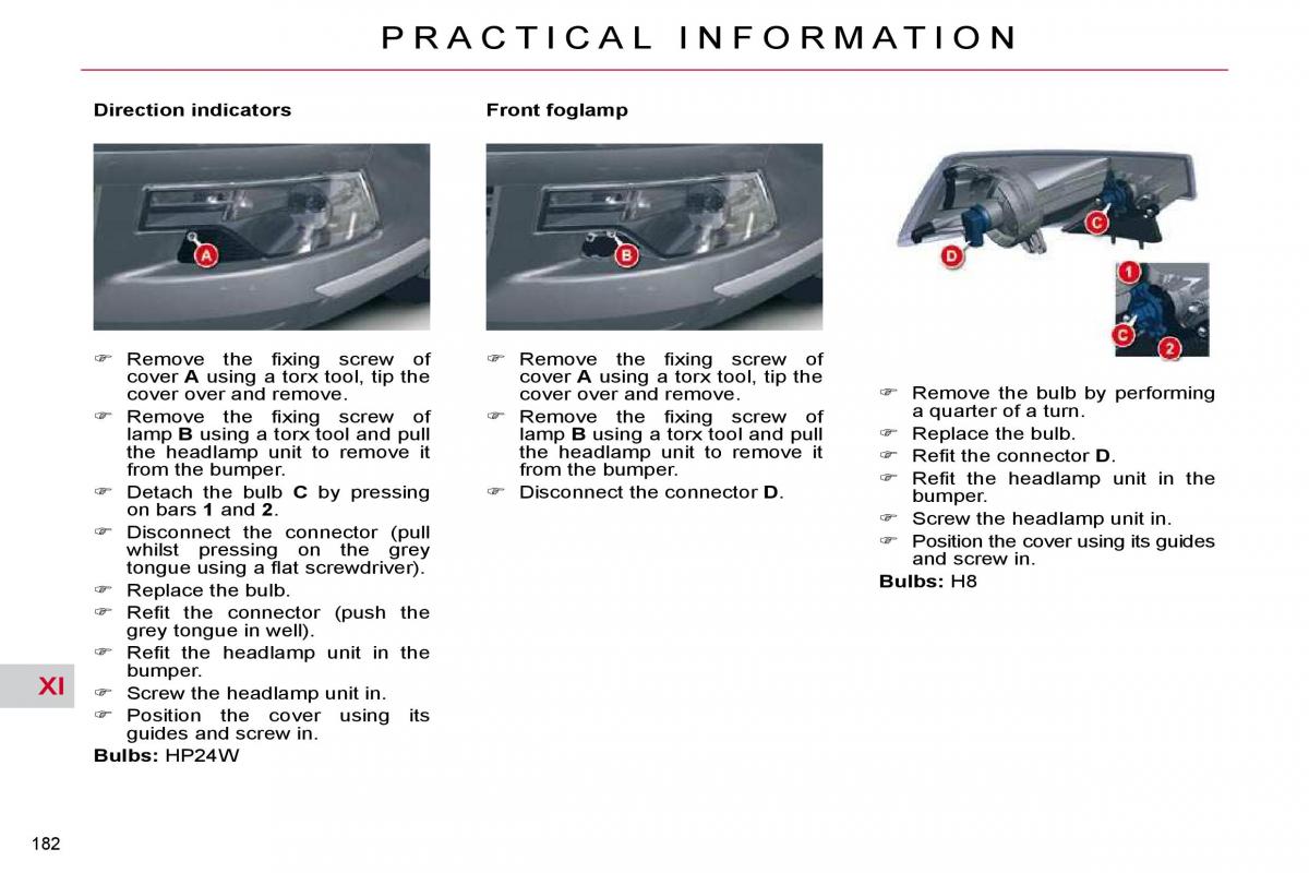 Citroen C5 II 2 owners manual / page 204