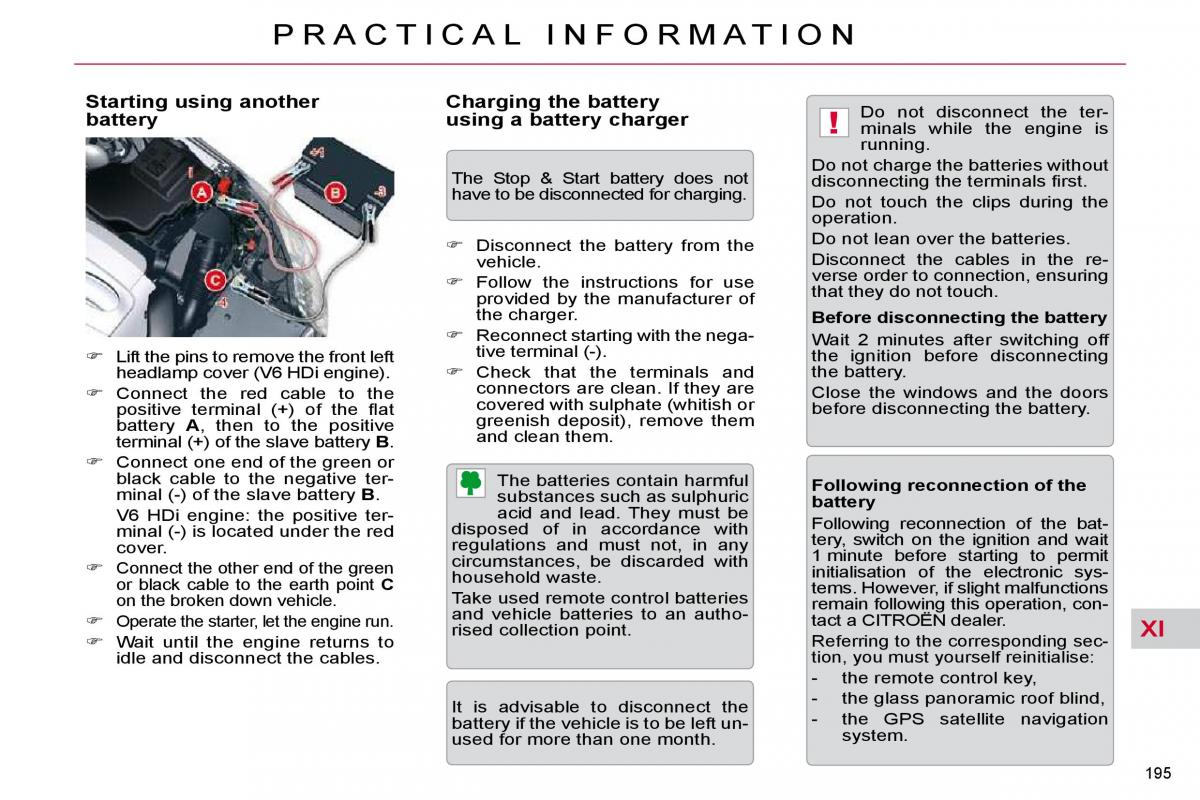 Citroen C5 II 2 owners manual / page 219