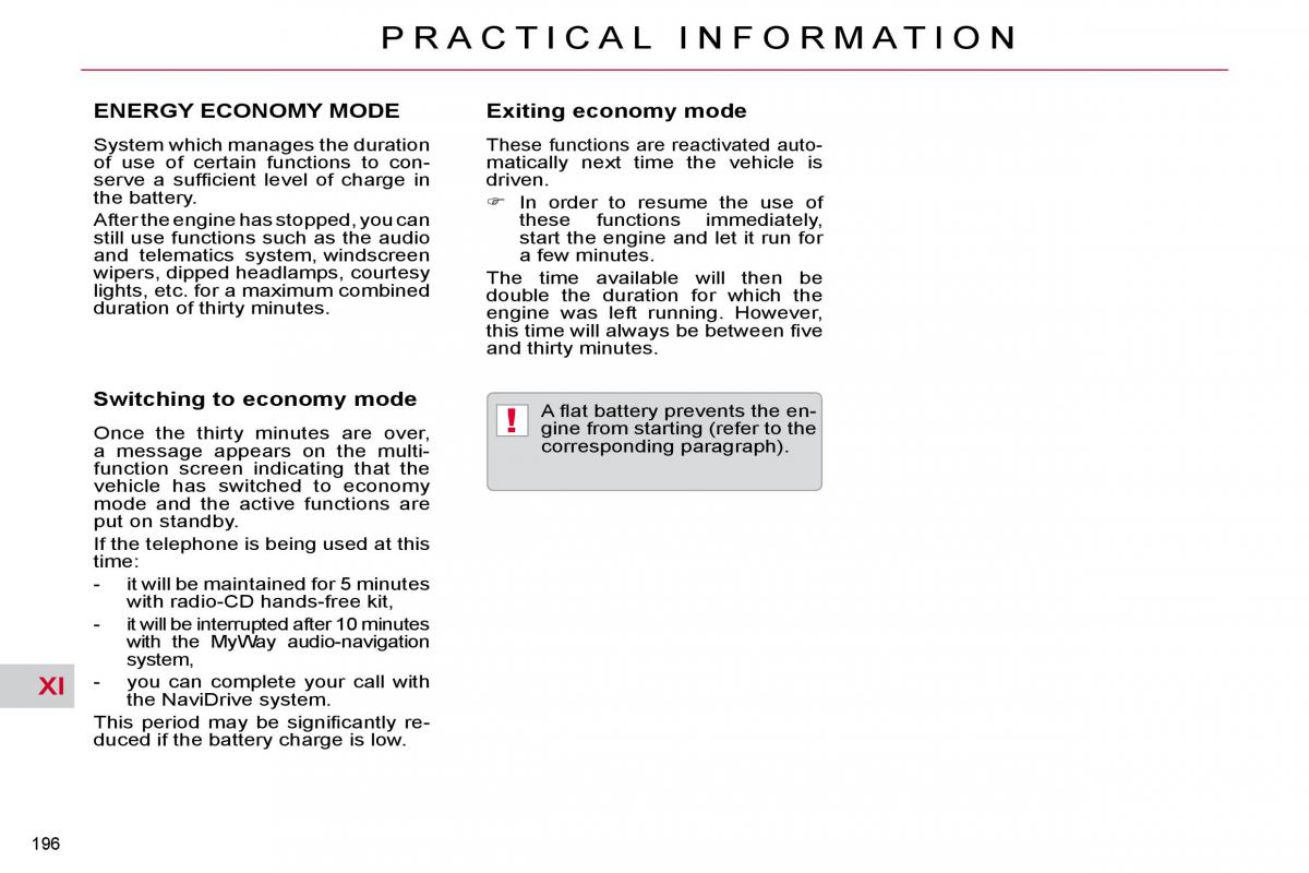 Citroen C5 II 2 owners manual / page 220