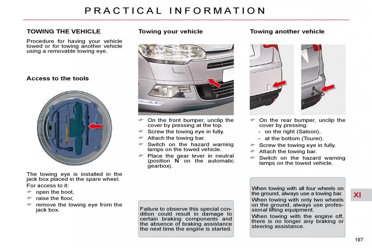 Citroen C5 II 2 owners manual / page 221