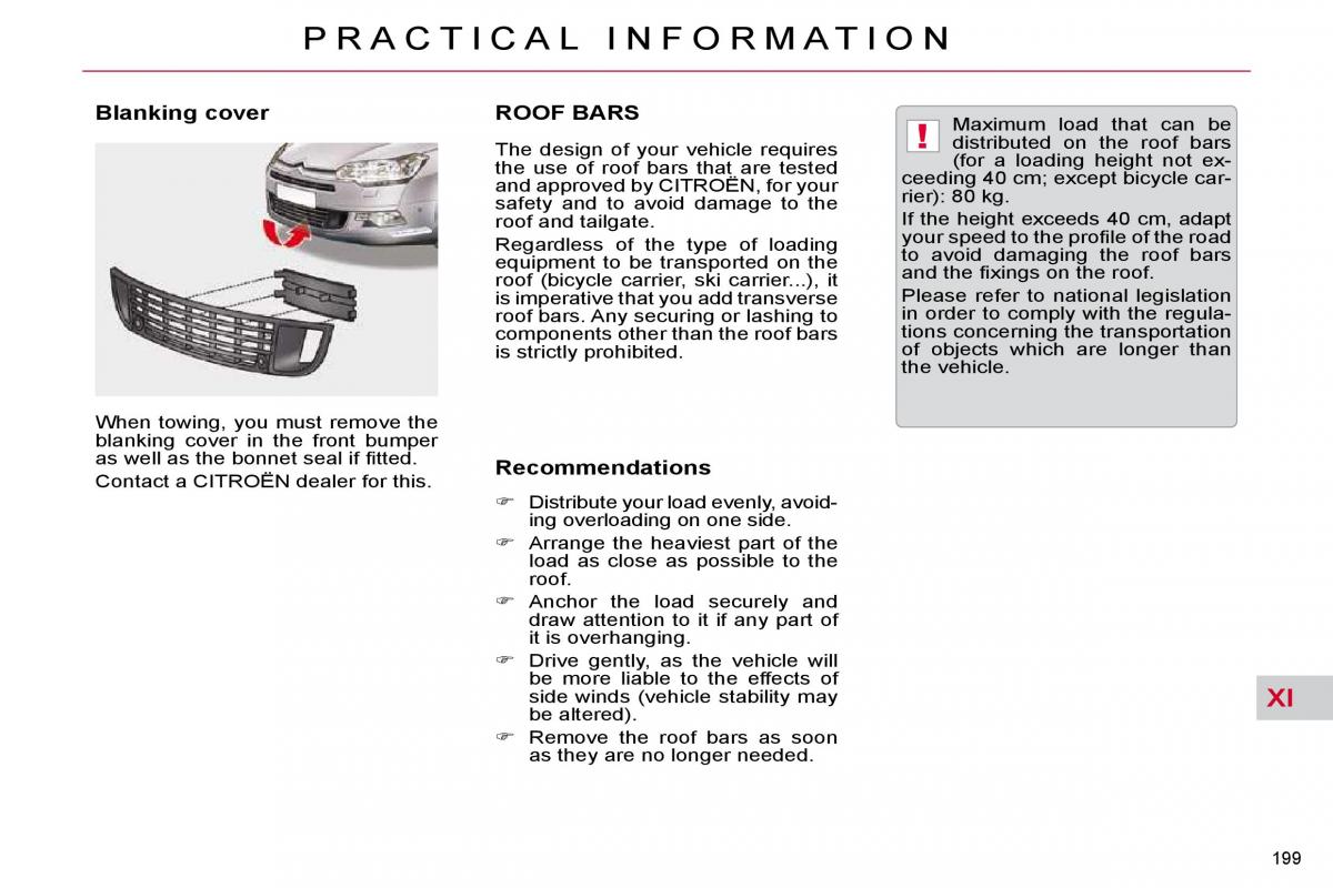 Citroen C5 II 2 owners manual / page 223